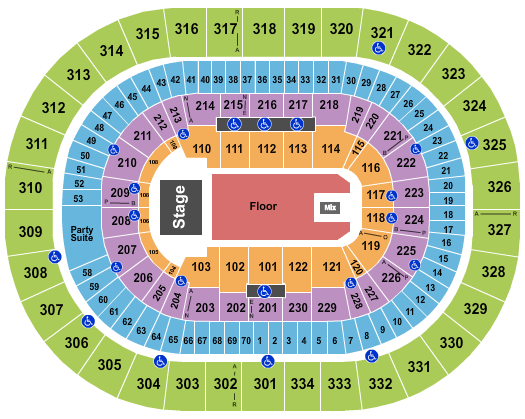 Moda Center Andrea Bocelli Seating Chart